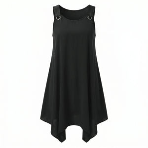 Ring-Detail Hanky Hem Dress WHD0606404