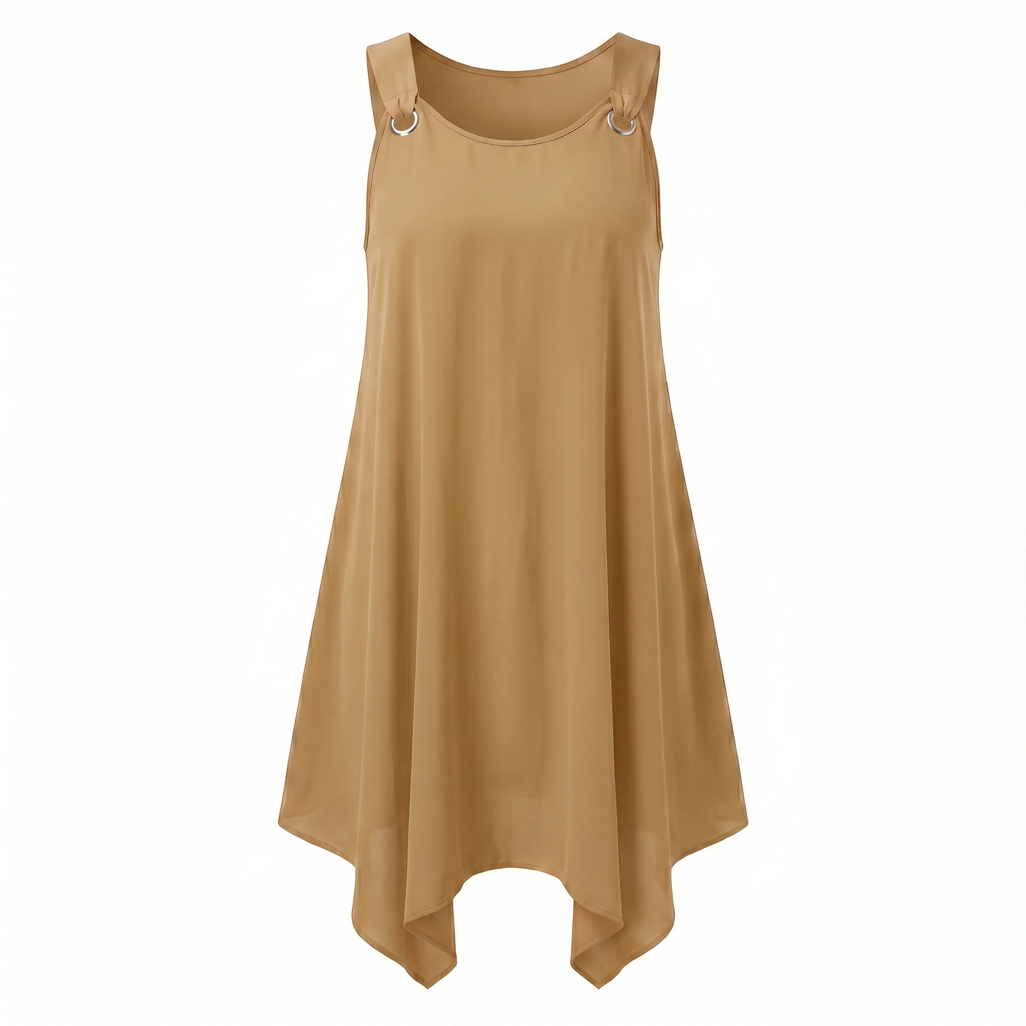 Ring-Detail Hanky Hem Dress WHD0606404