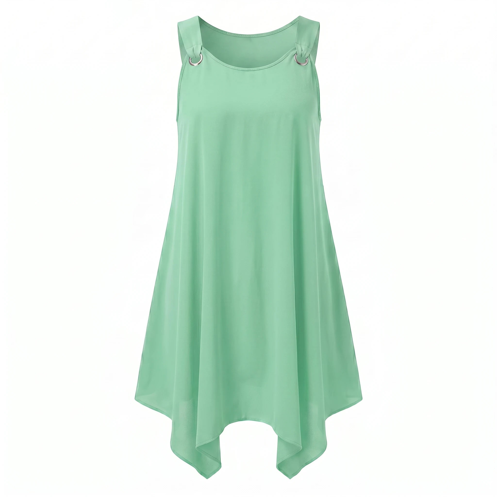 Ring-Detail Hanky Hem Dress WHD0606404