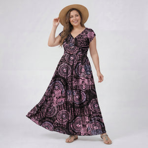 Boho Print Maxi Dress WHD0606406