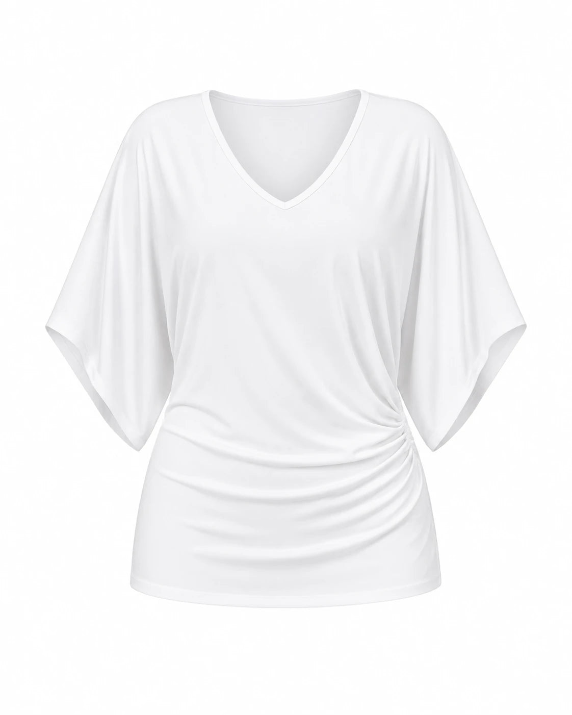 Draped Batwing Sleeve Top WHD0606407