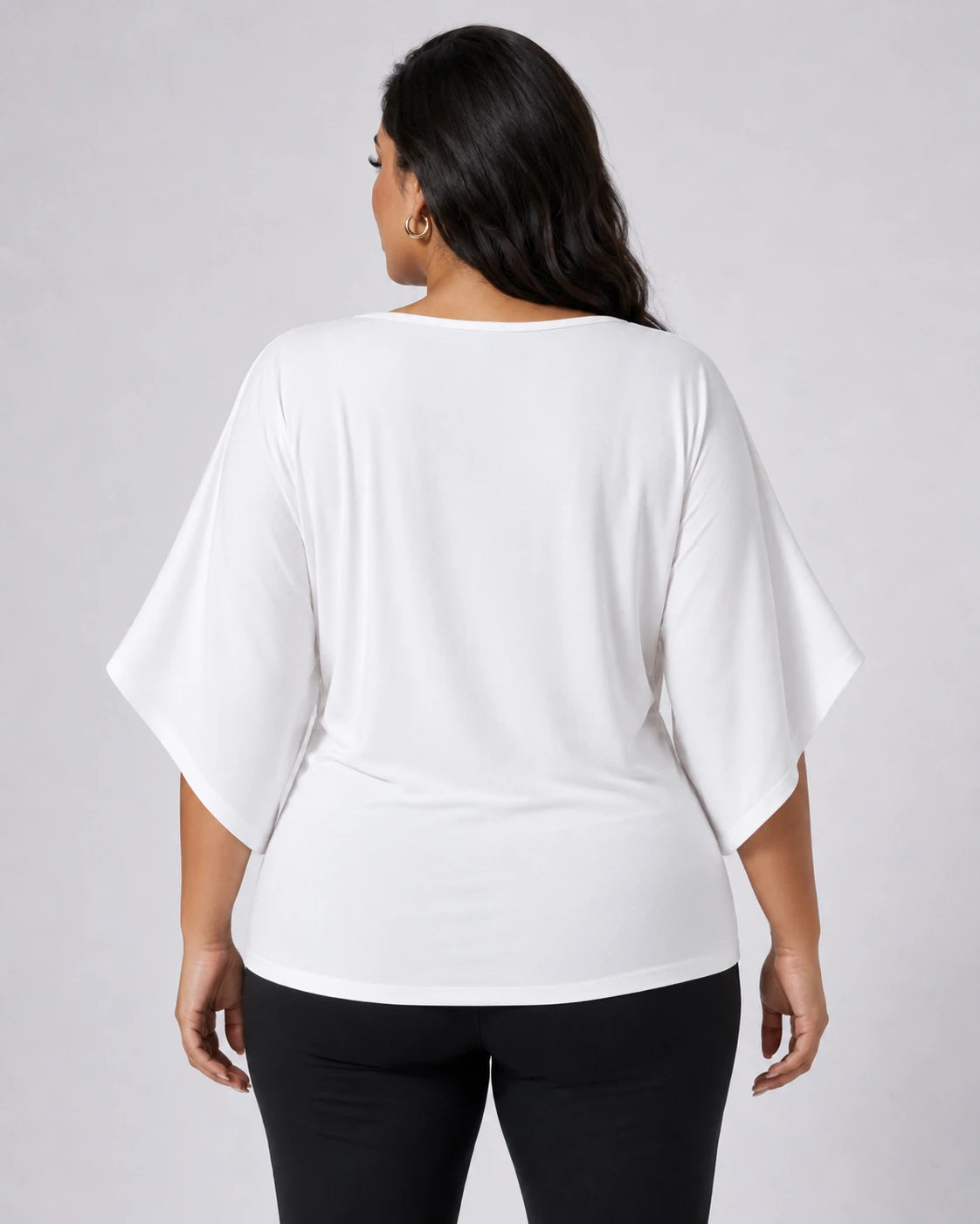 Draped Batwing Sleeve Top WHD0606407