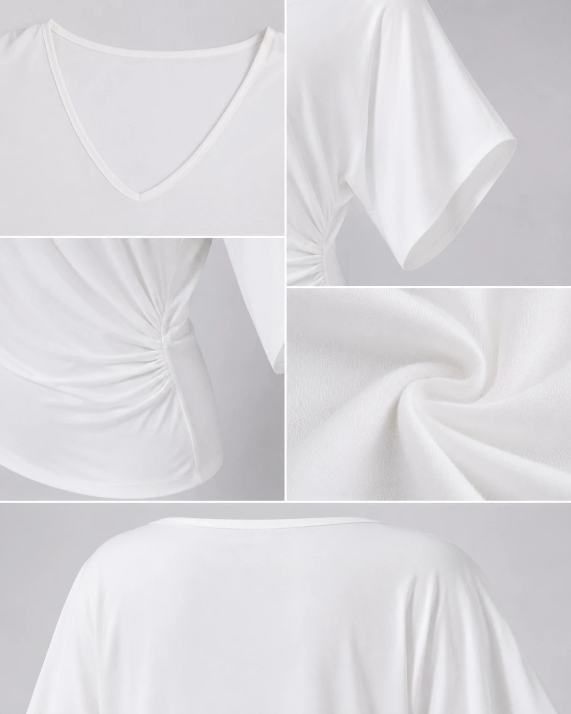 Draped Batwing Sleeve Top WHD0606407