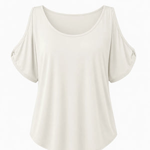 Cold Shoulder Loose Fit Top WHD0606409