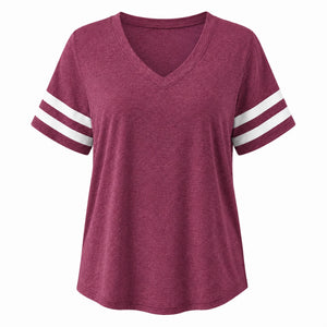 Varsity Stripe V-Neck Tee WHD0606410