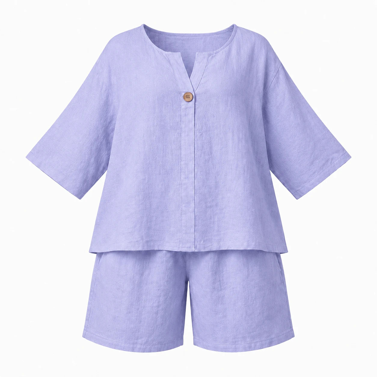 Linen-Look Short Set WHD0606425