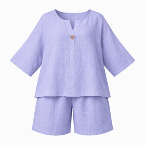 Linen-Look Short Set WHD0606425