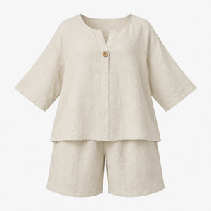 Linen-Look Short Set WHD0606425