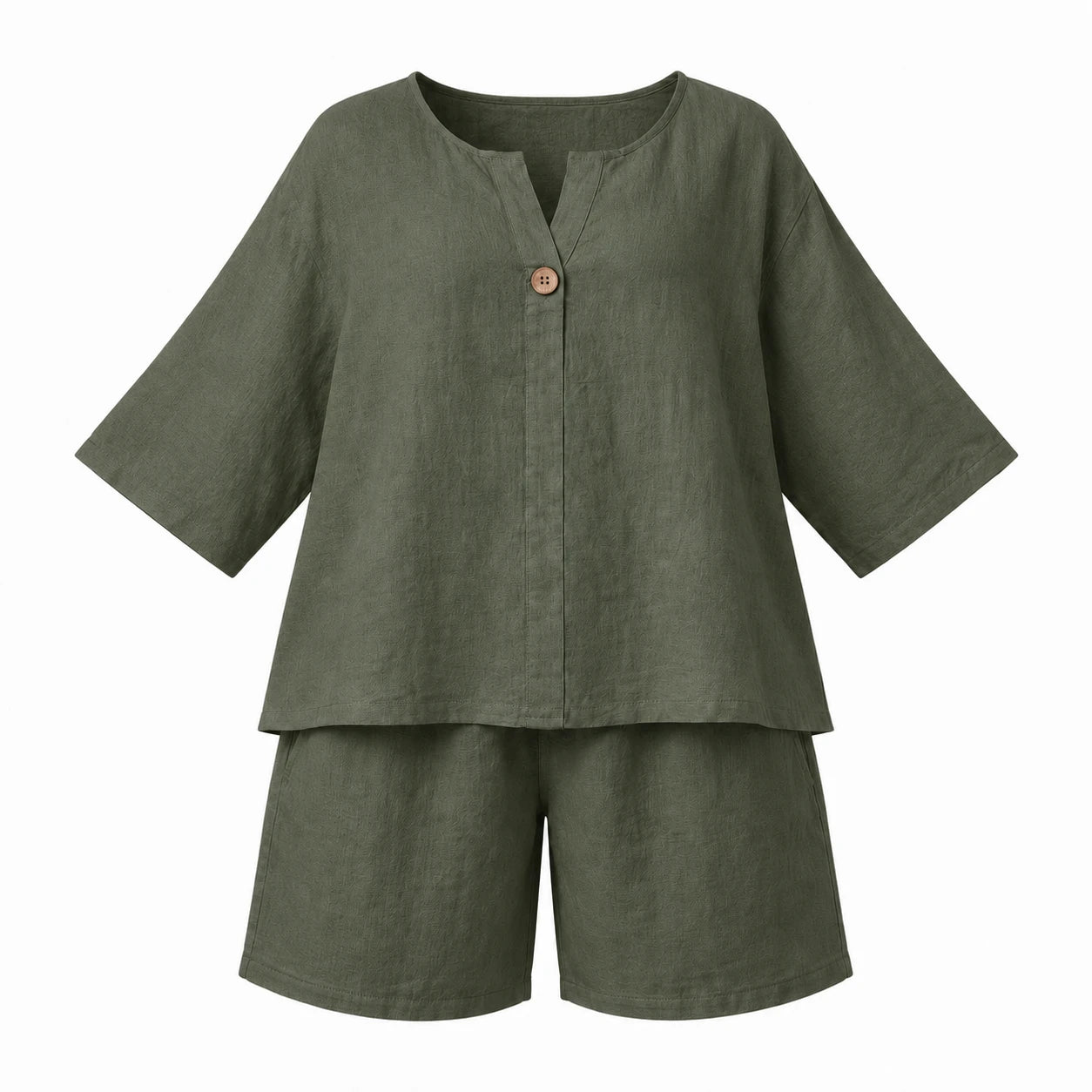 Linen-Look Short Set WHD0606425