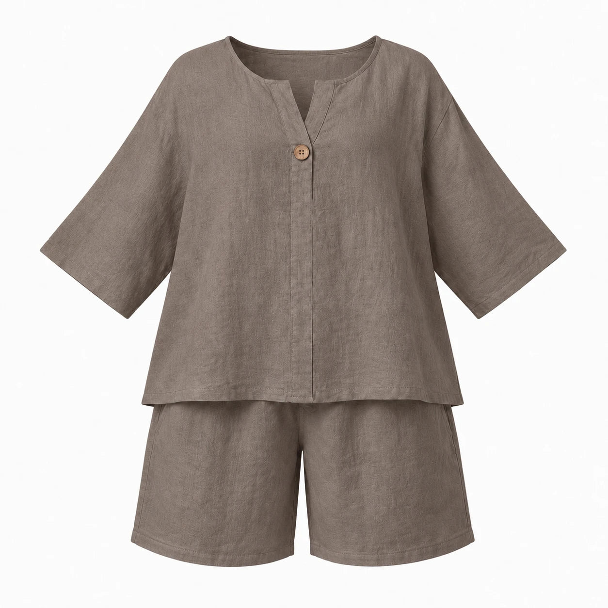 Linen-Look Short Set WHD0606425