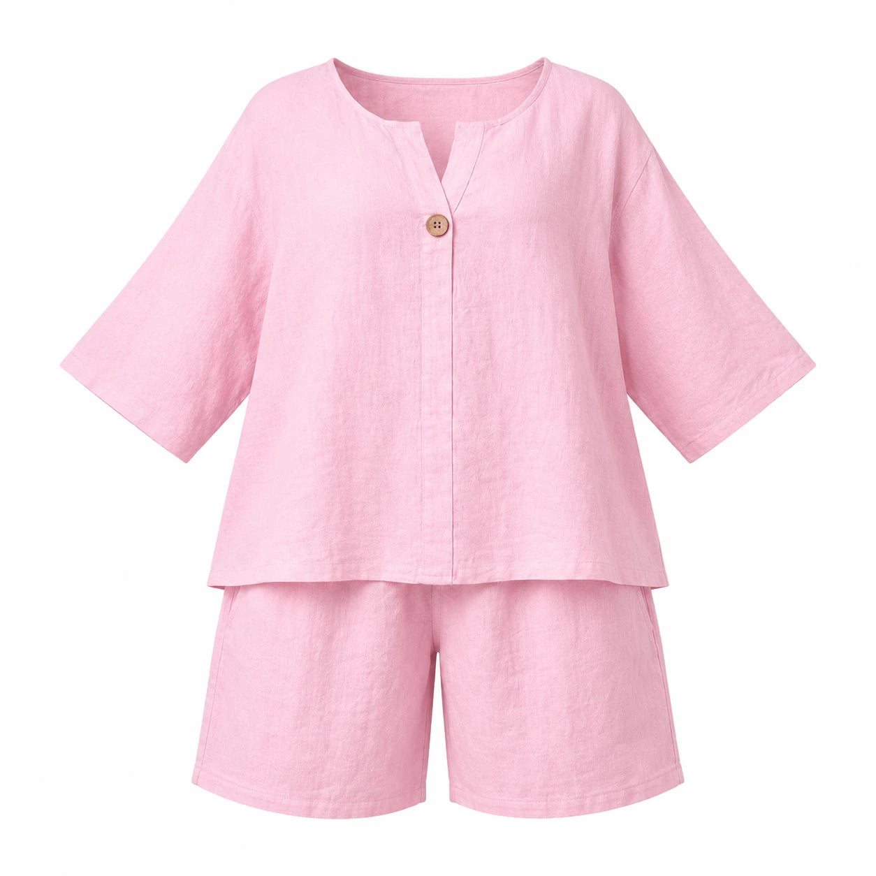 Linen-Look Short Set WHD0606425