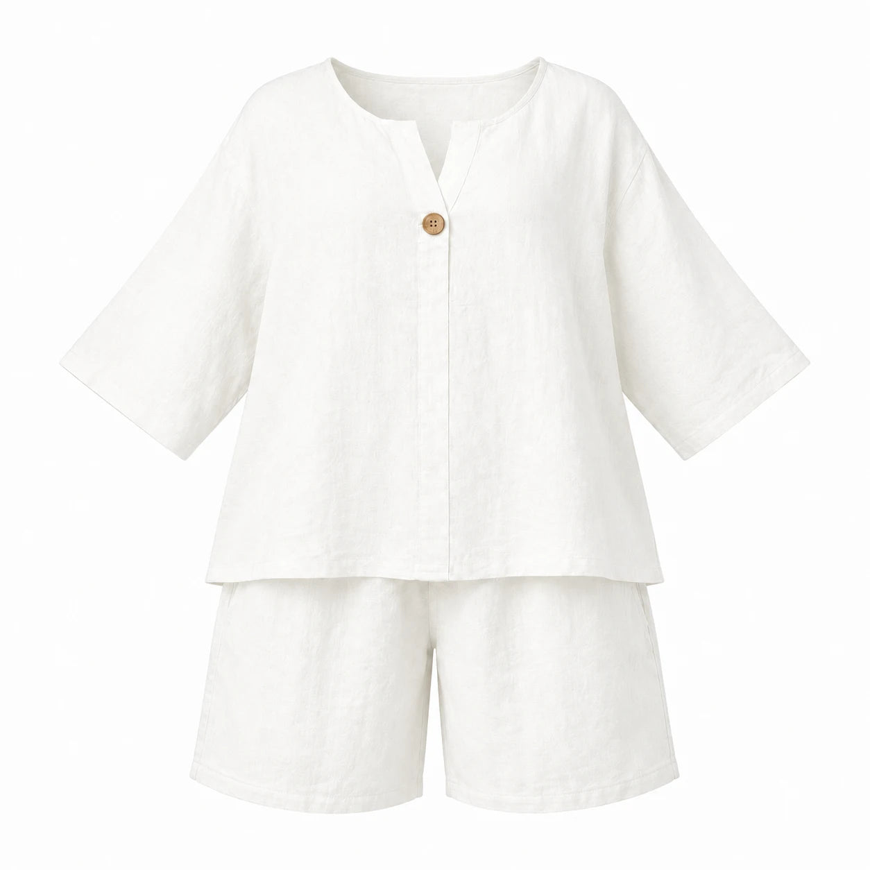 Linen-Look Short Set WHD0606425