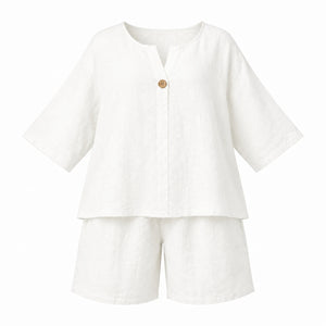Linen-Look Short Set WHD0606425