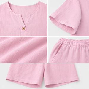 Linen-Look Short Set WHD0606425