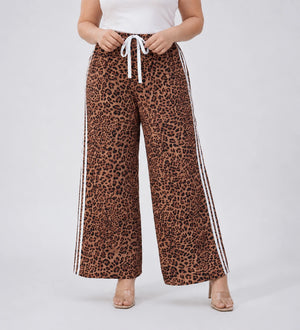 Leopard Wide Leg Pants WHD0606427