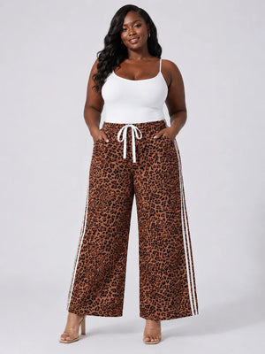 Leopard Wide Leg Pants WHD0606427