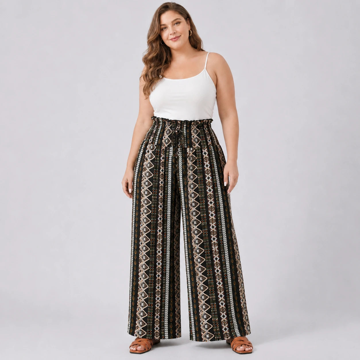 Boho Wide Leg Pants WHD0606428