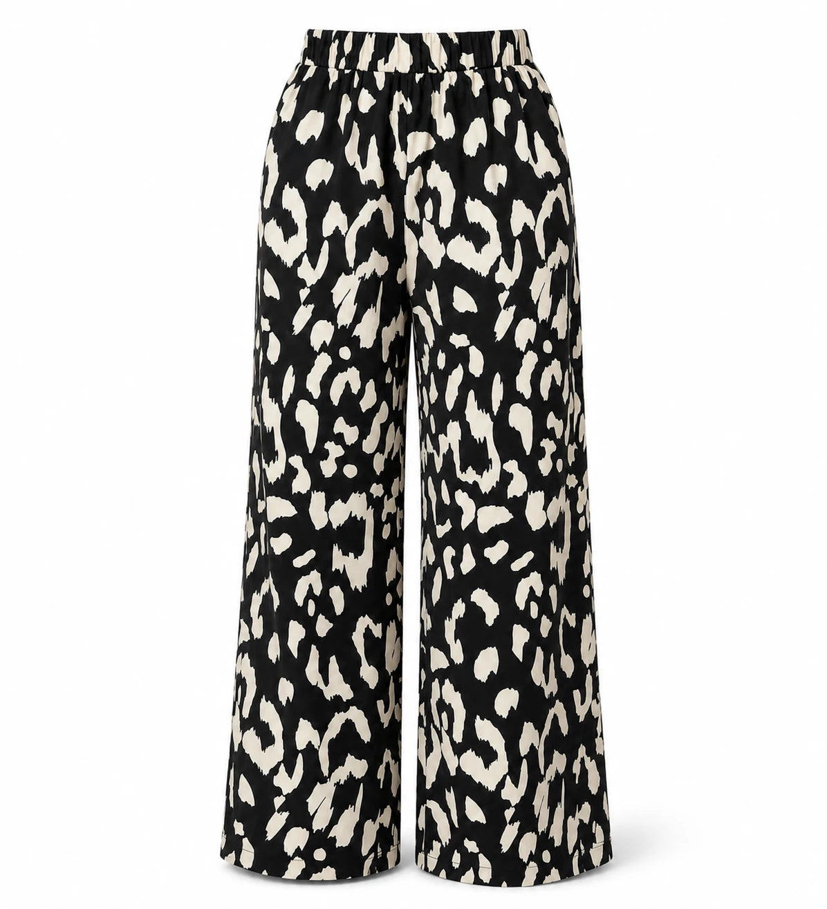 Abstract Print Wide Leg Pants WHD0606429