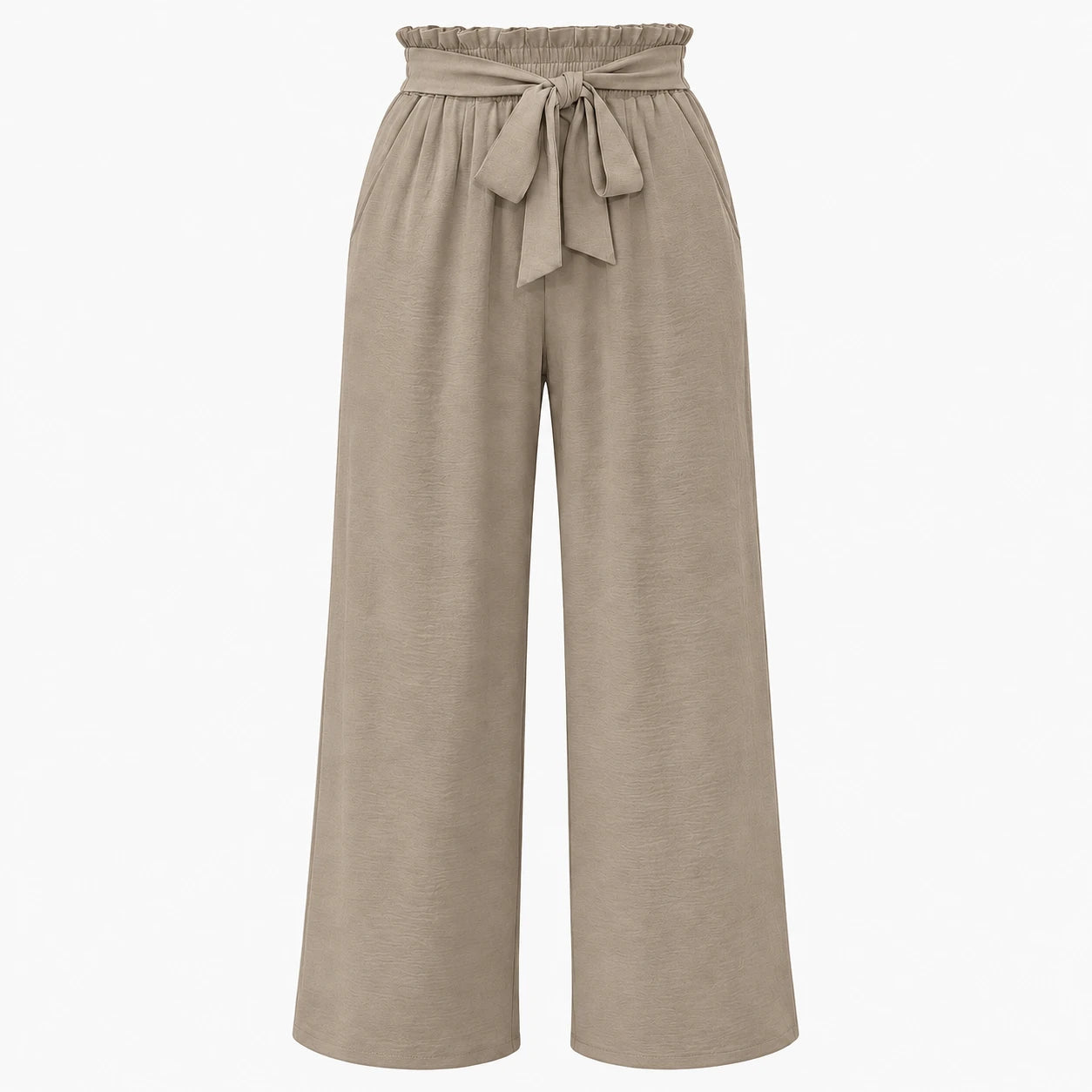 Tie Waist Wide Leg Pants WHD0606430