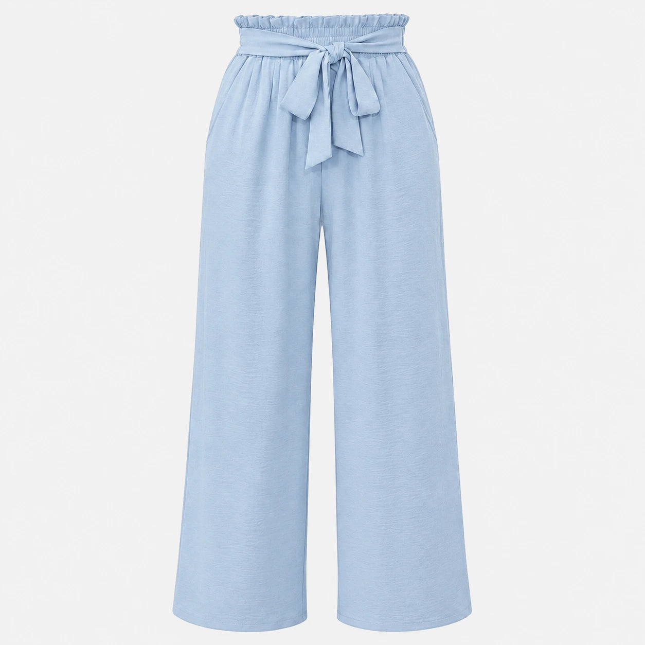 Tie Waist Wide Leg Pants WHD0606430