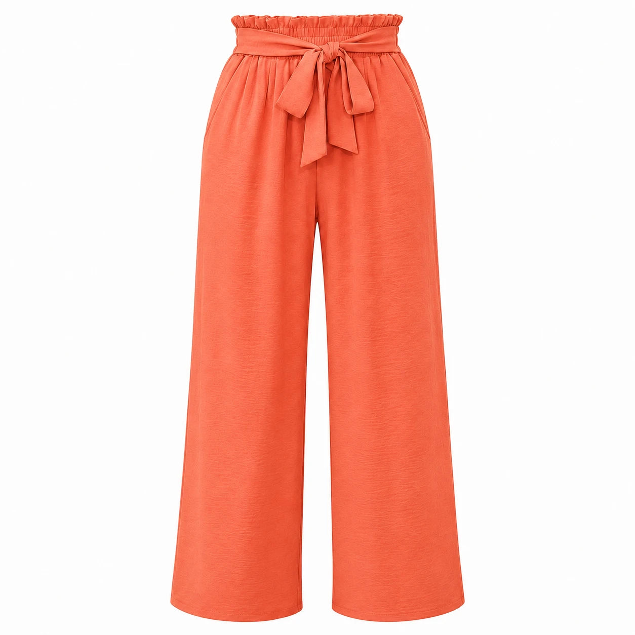 Tie Waist Wide Leg Pants WHD0606430