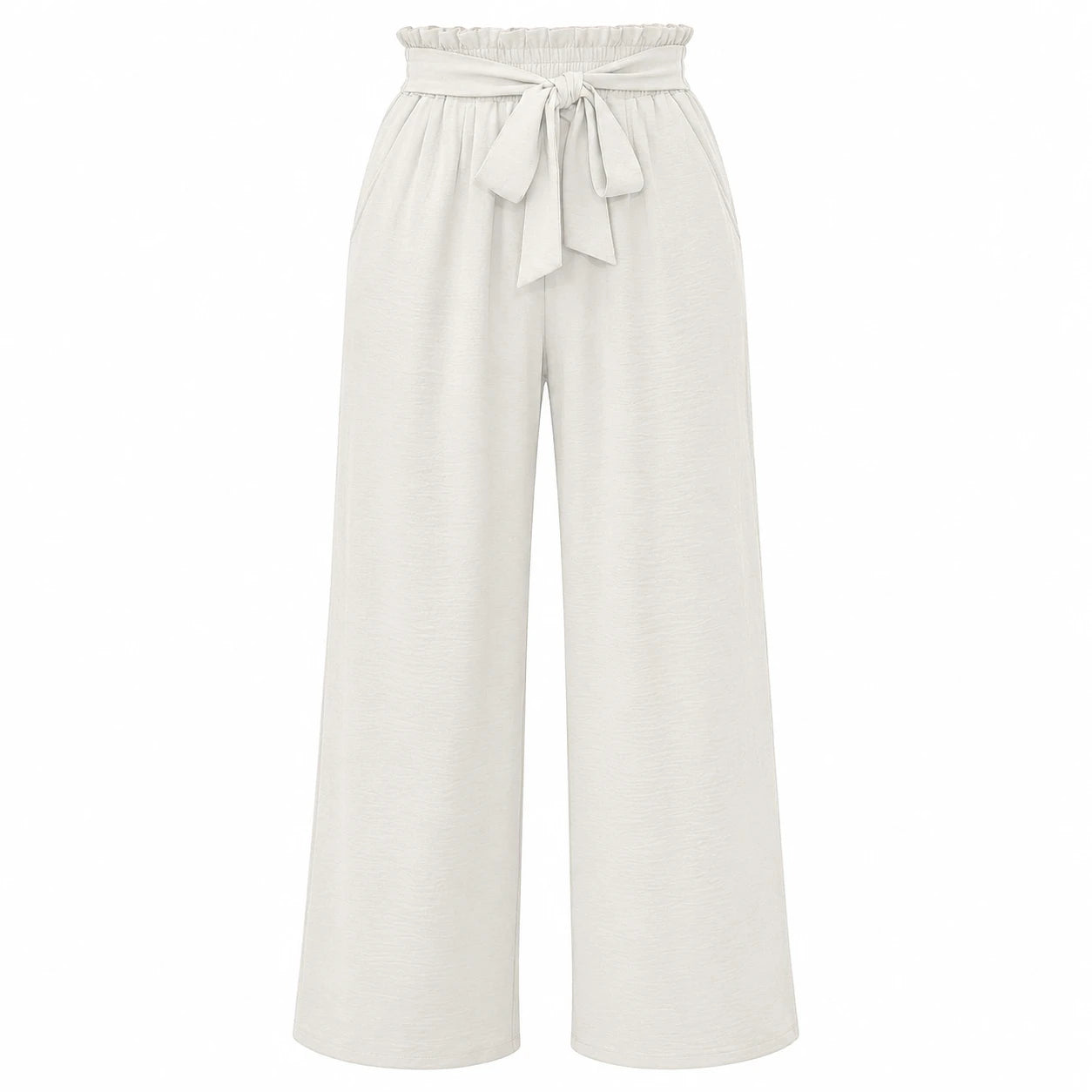 Tie Waist Wide Leg Pants WHD0606430