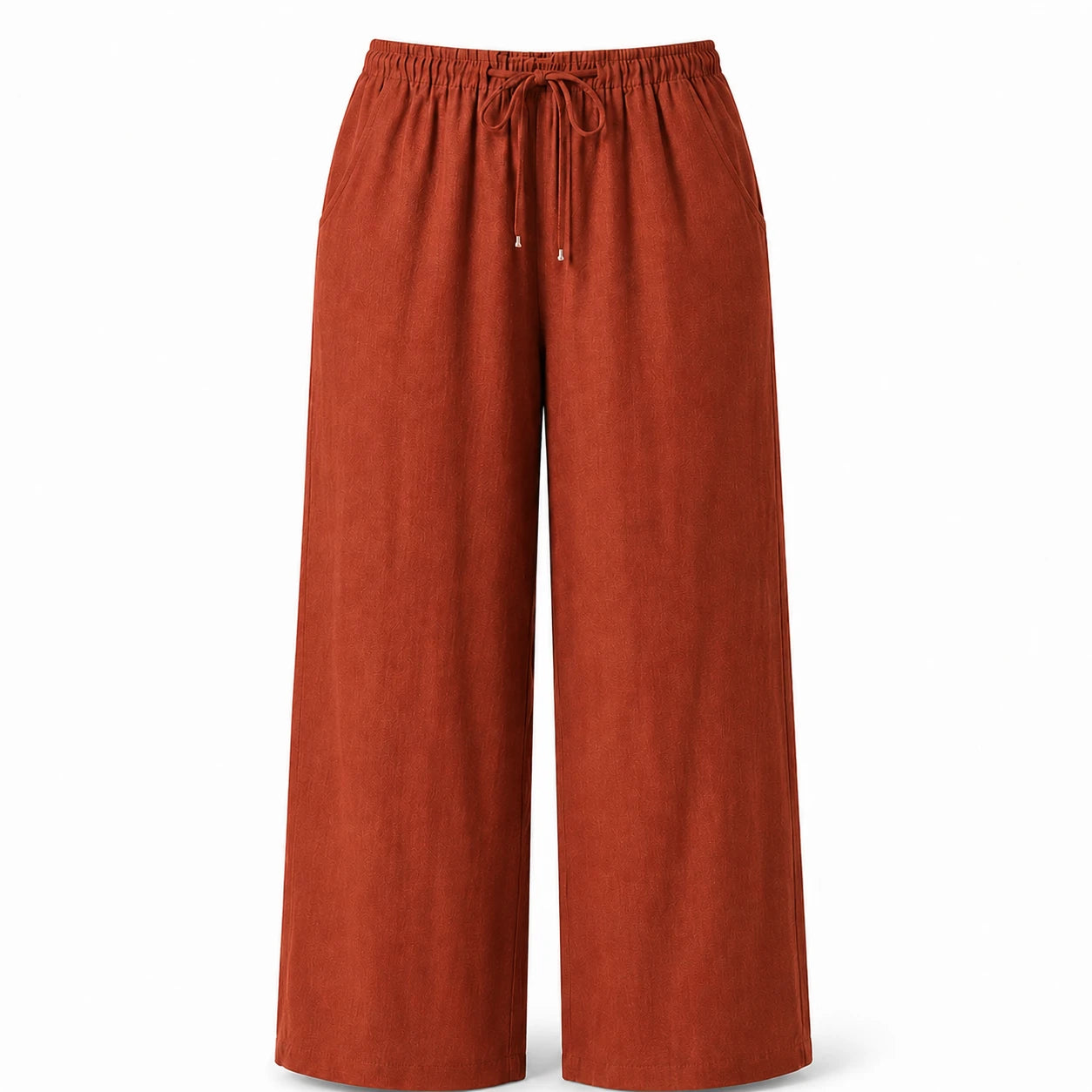 Drawstring Wide Leg Pants WHD0606431