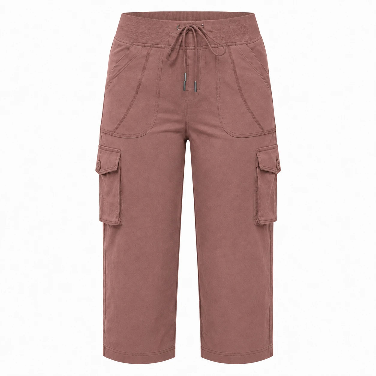 Cargo Drawstring Capri Pants WHD0606432