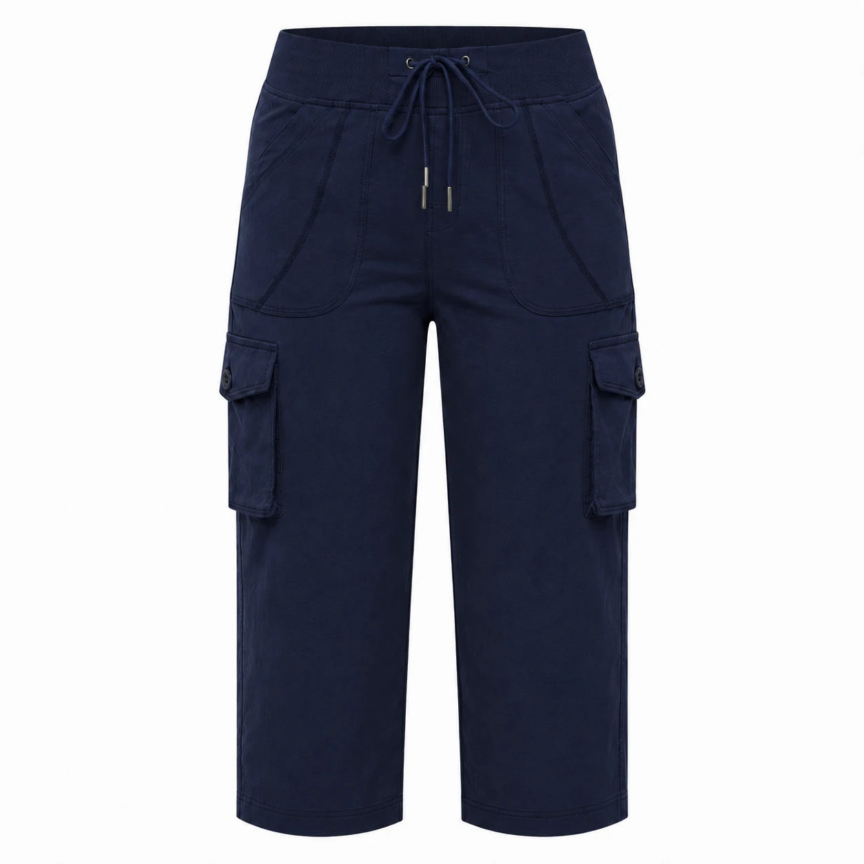 Cargo Drawstring Capri Pants WHD0606432
