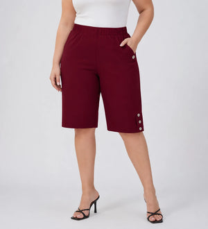 Button Detail Bermuda Shorts WHD0606433