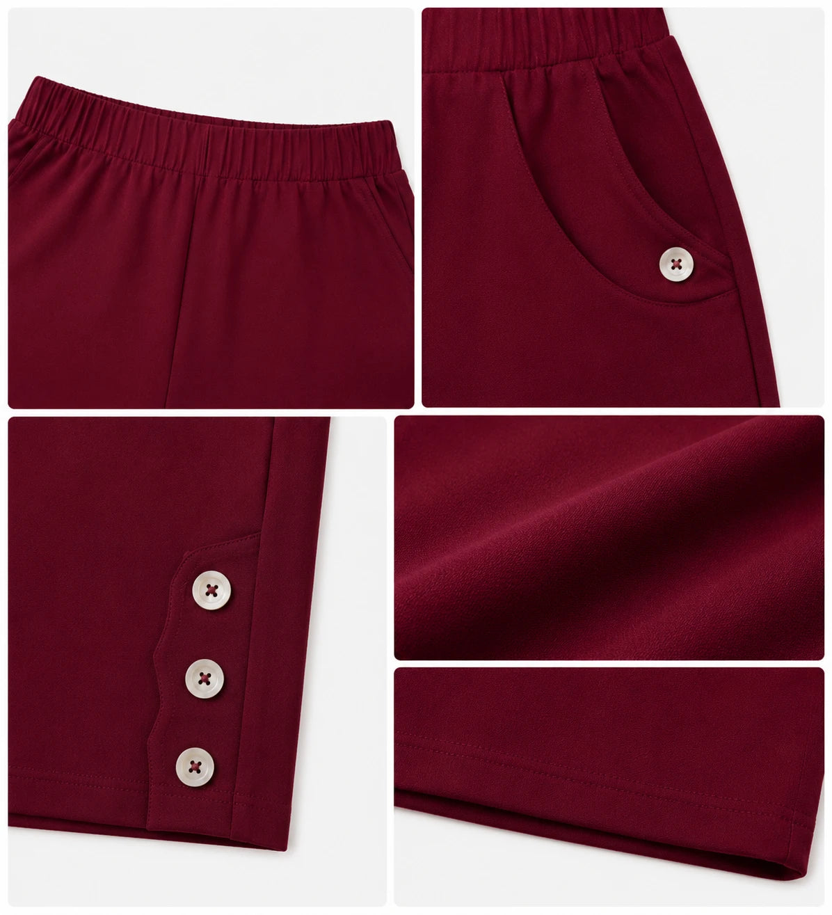 Button Detail Bermuda Shorts WHD0606433