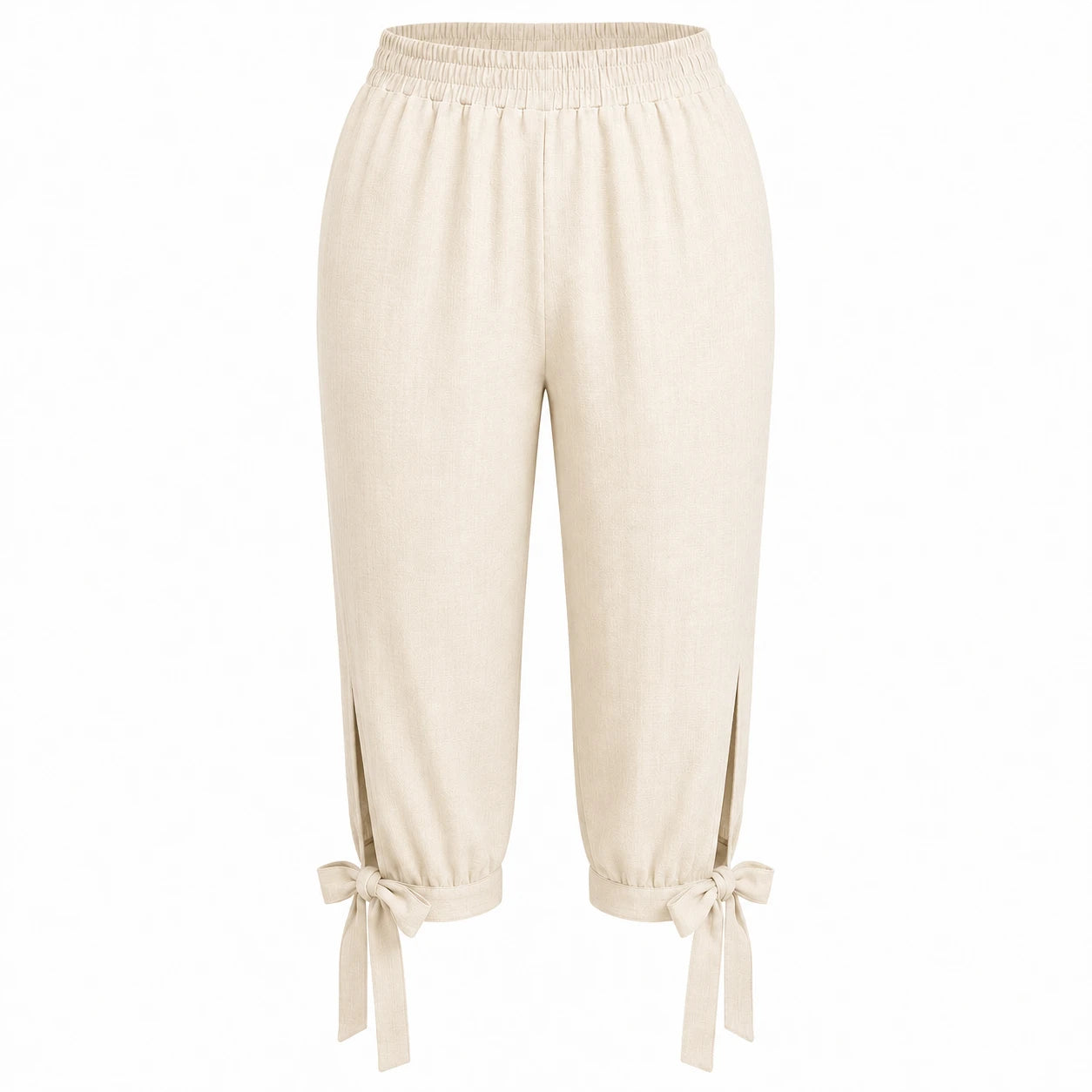 Tie Hem Capri Pants WHD0606434