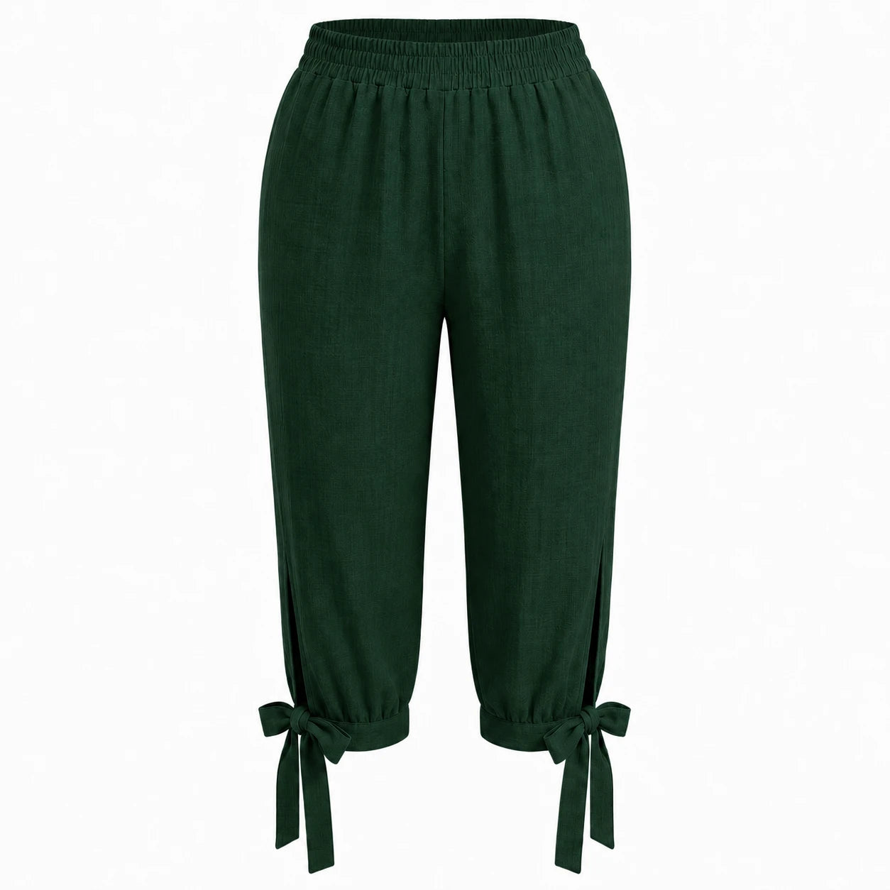 Tie Hem Capri Pants WHD0606434