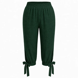 Tie Hem Capri Pants WHD0606434