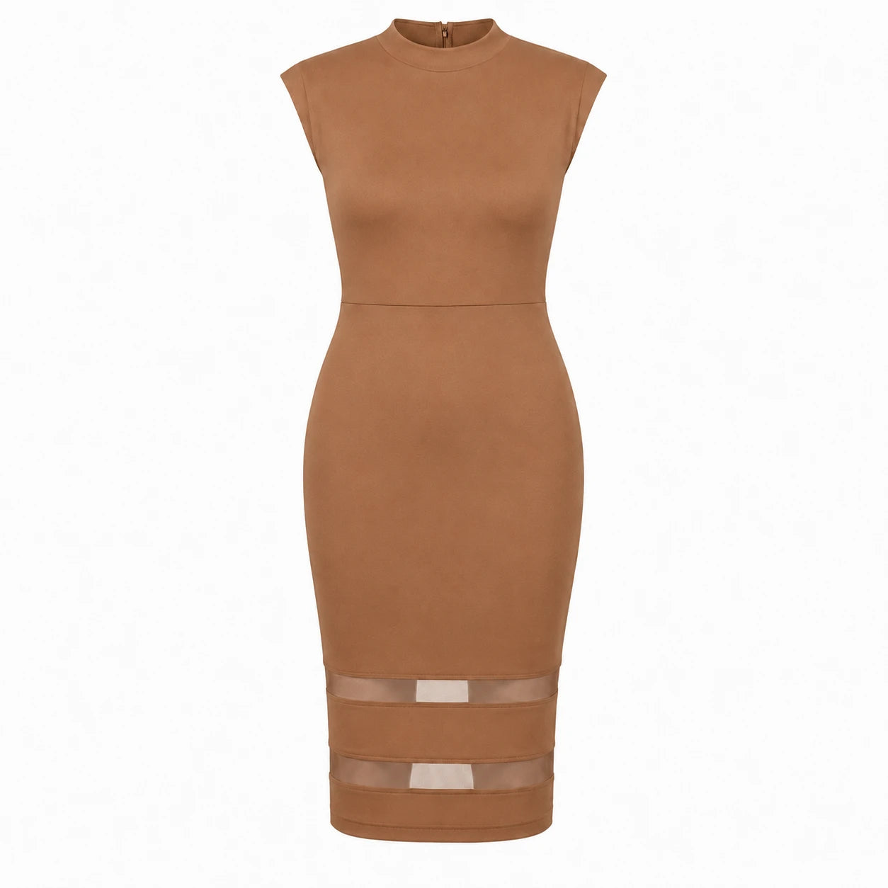 Mesh Hem Bodycon Dress WHD0606438