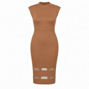 Mesh Hem Bodycon Dress WHD0606438