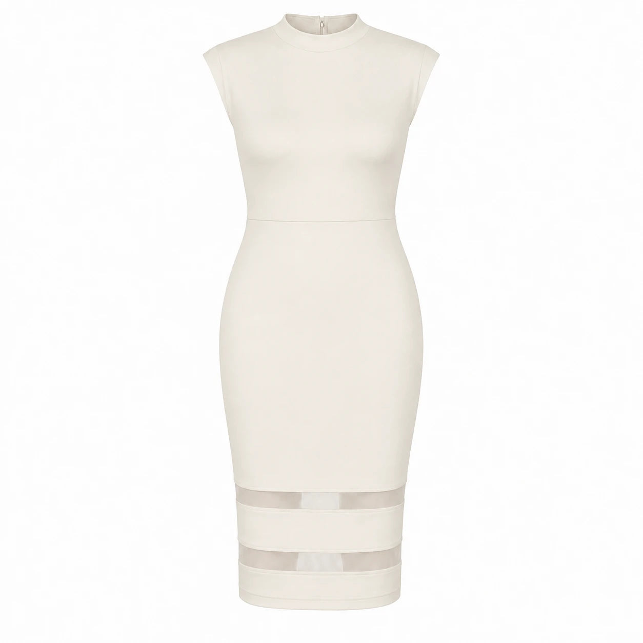 Mesh Hem Bodycon Dress WHD0606438