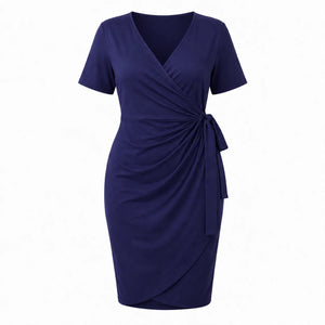Tie-Waist Wrap Dress WHD0606446