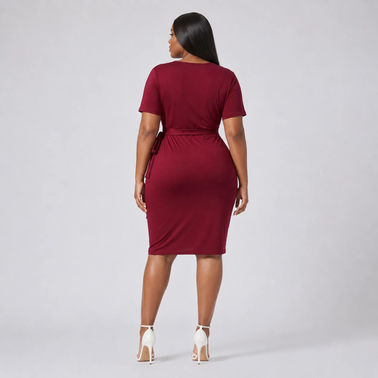 Tie-Waist Wrap Dress WHD0606446