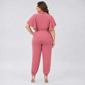 Tie Front Tapered Jumpsuit WHD0606447
