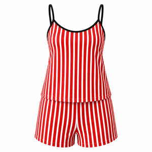 Striped Cami Shorts Set WHD0606449