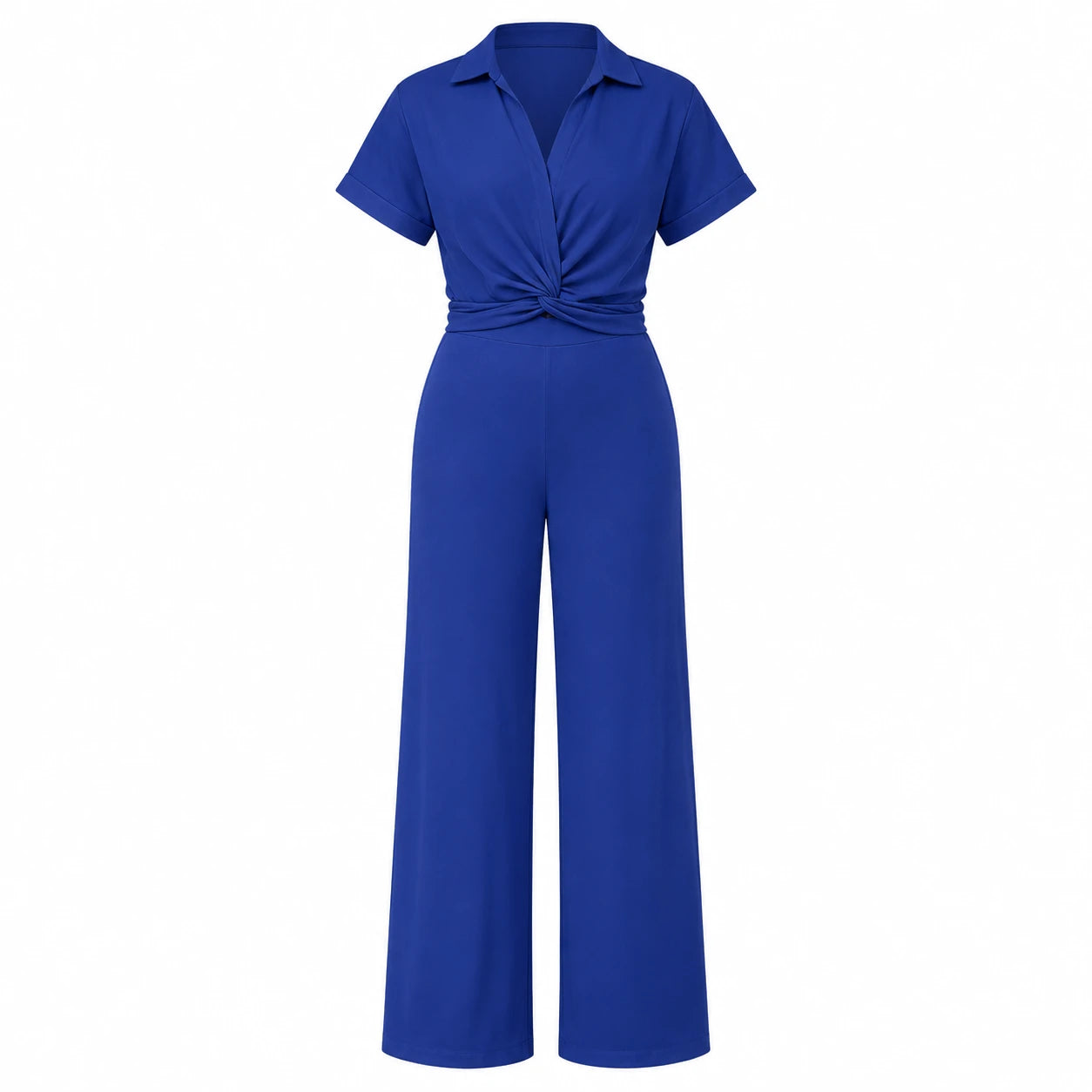Twist Front Wide Leg Jumpsuit WHD0606453