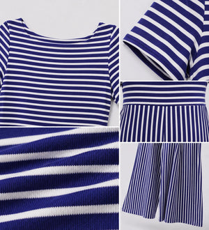 Striped Wide Leg Jumpsuit WHD0606454