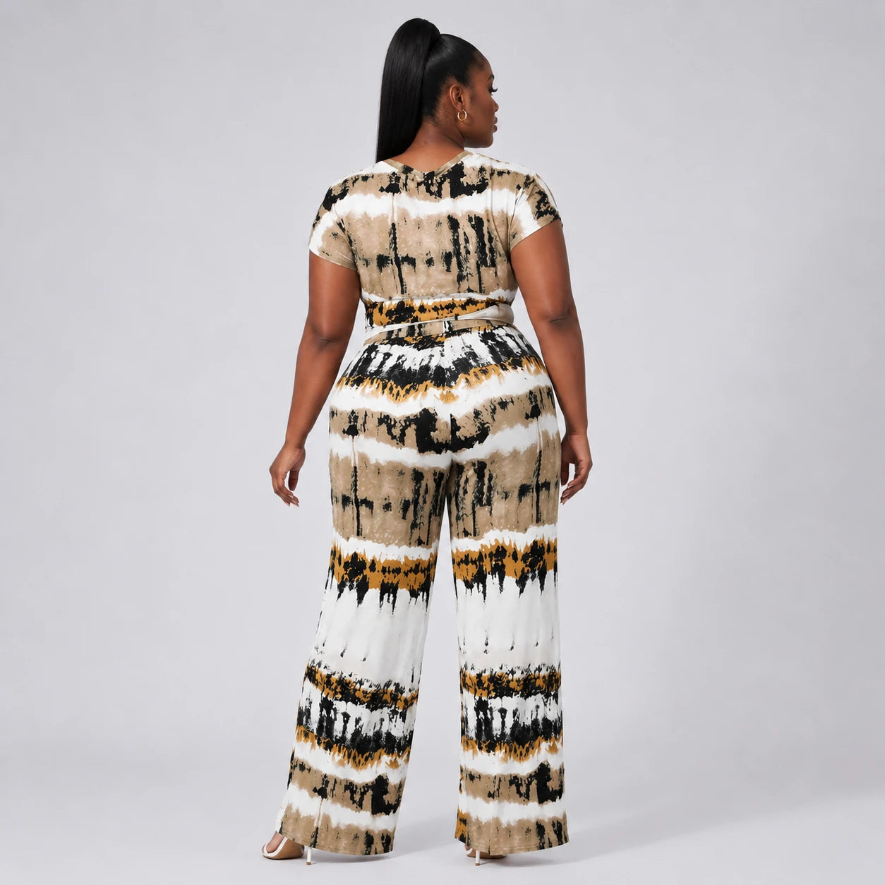 Tie-Dye Wide Leg Jumpsuit WHD0606456
