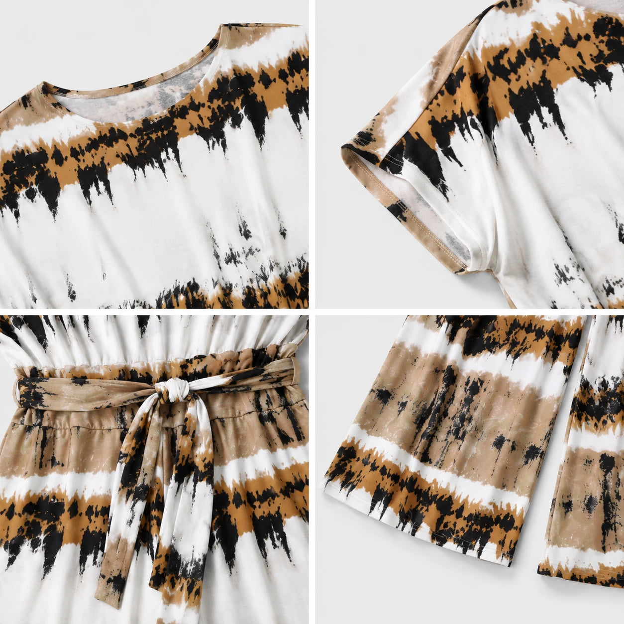 Tie-Dye Wide Leg Jumpsuit WHD0606456