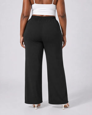 Drawstring Wide Leg Lounge Pants WHD0606457