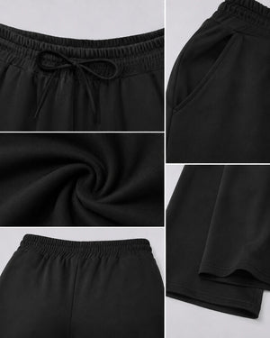 Drawstring Wide Leg Lounge Pants WHD0606457