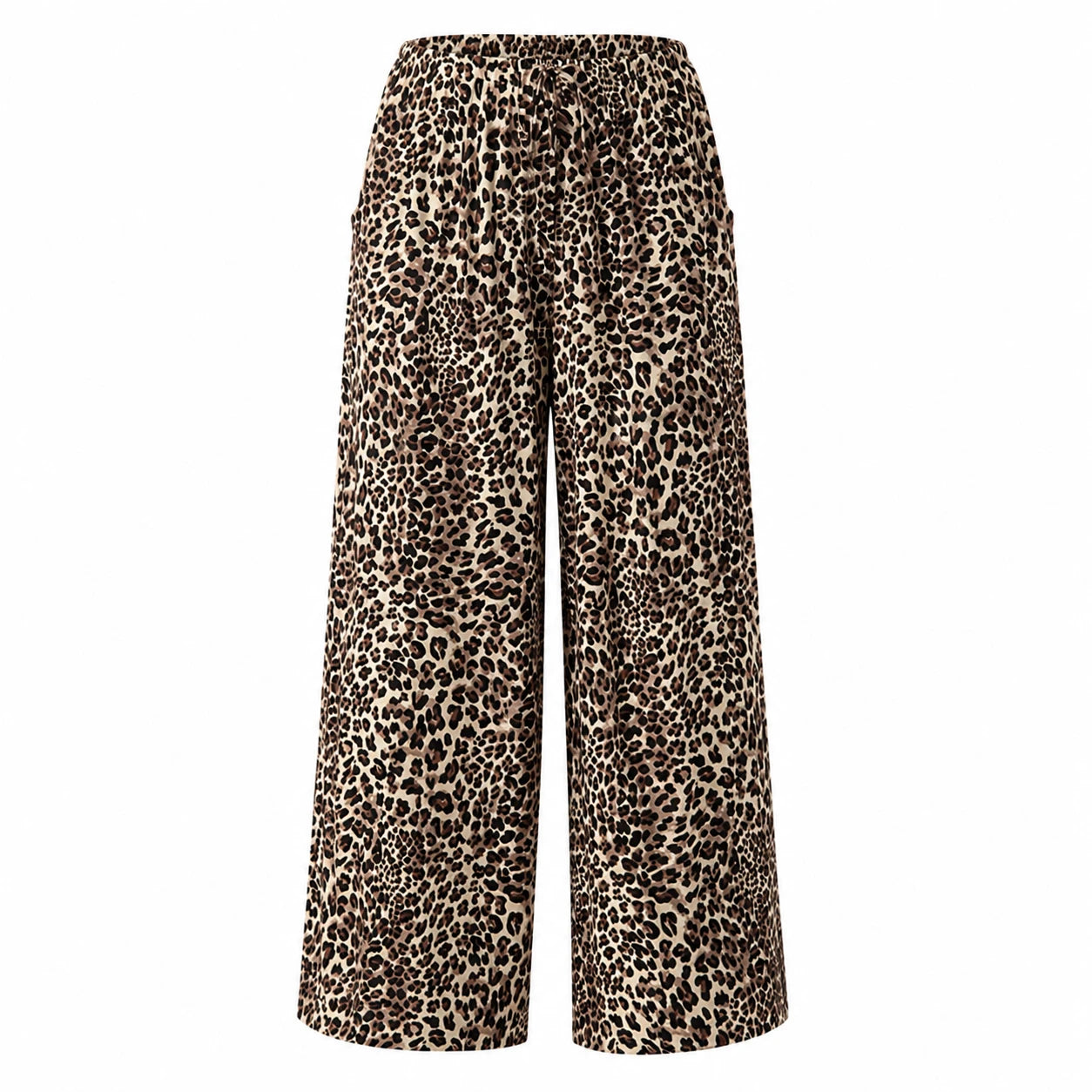 Leopard Wide Leg Pants WHD0606458