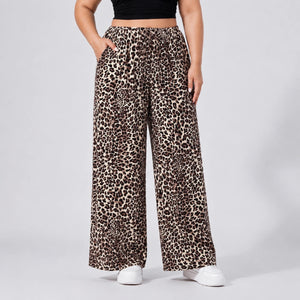 Leopard Wide Leg Pants WHD0606458