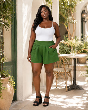 High Waist Pocket Shorts WHD0606459